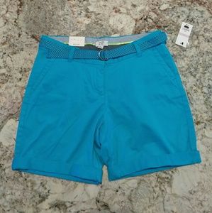 NWT Crown and Ivy size 6 blue belted chino…